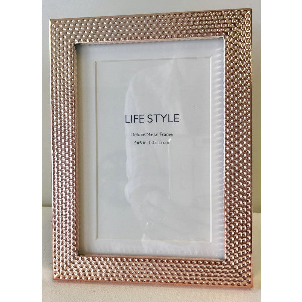 Rose Gold  Dot Frame 4 x 6