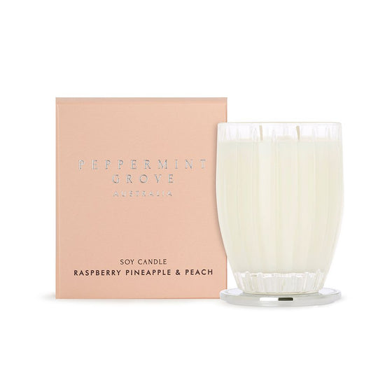 Raspberry, Pineapple & Peach Soy Candle 350g