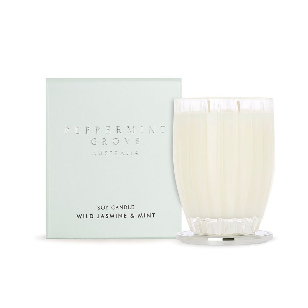 Wild Jasmine & Mint Soy Candle 350g