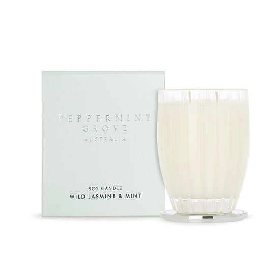 Wild Jasmine & Mint Soy Candle 350g